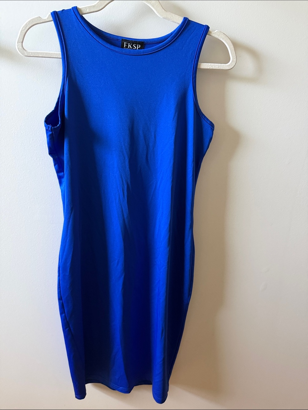 FKSP Royal Blue Sleeveless Bodycon Dress